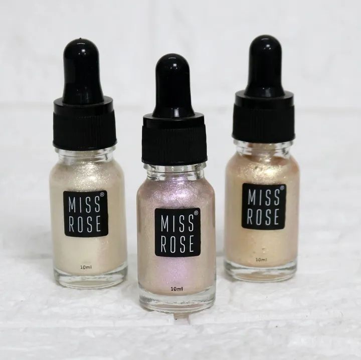 1 Piece Miss Rose High Beam Liquid Highlighter – Radiance in Every Drop! 10ml - Golden